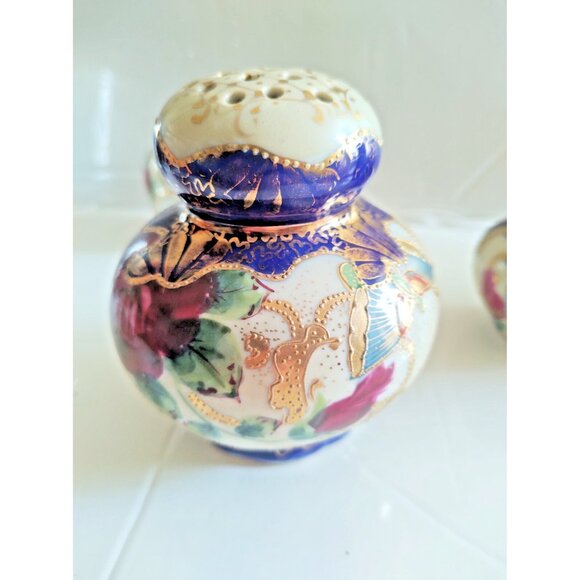 Rare Handpainted Japanese GEISHA Salt & Pepper & Sugar Shaker Set - Picture 9 of 16